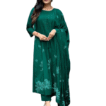 Elegant Everyday Wear ? XXL Embroidered Cotton Floral Dress(XL)